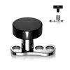 Titanium Dermal Anchor 2mm rise 3 holes flat round top Internally Threaded
