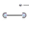 Titanium Nipple Piercing Zirconia Internally Threaded