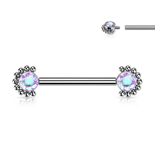 Titanium Nipple Piercing Zirconia Internally Threaded