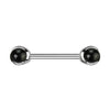 Nipple Piercing Semi-Precious Stone Internally Threaded