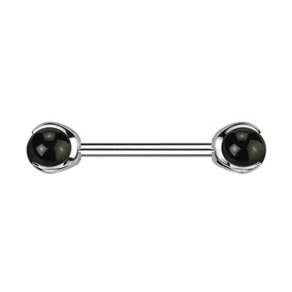 Nipple Piercing Semi-Precious Stone Internally Threaded