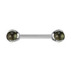 Nipple Piercing Semi-Precious Stone Internally Threaded