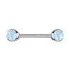 Nipple Piercing Semi-Precious Stone Internally Threaded