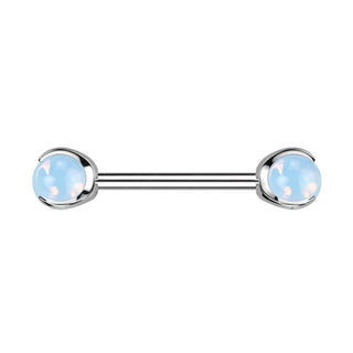 Nipple Piercing Semi-Precious Stone Internally Threaded