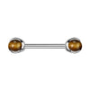 Nipple Piercing Semi-Precious Stone Internally Threaded