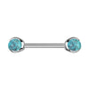 Nipple Piercing Semi-Precious Stone Internally Threaded