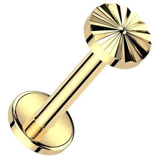 Titan Labret Diamantschnitt Innengewinde