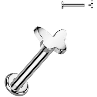 Tytan labret motylek gwint wewnętrzny