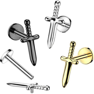 Titan Labret Dolch Innengewinde