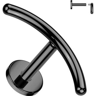 Titan Labret gebogener Stab Innengewinde