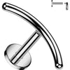 Titan Labret gebogener Stab Innengewinde