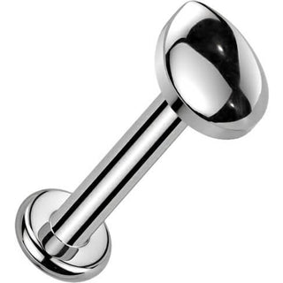 Titanium Labret teardrop Internally Threaded