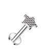 Titan Labret Stern Innengewinde