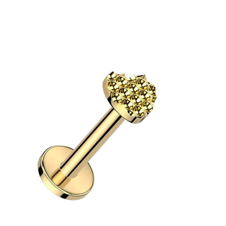 Titan Labret Herz Innengewinde
