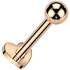 Titan Labret Herz Innengewinde