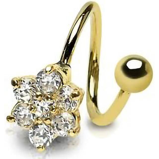 Horseshoe Flower Twist Zirconia