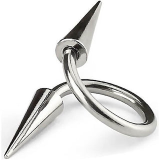 Horseshoe Spike Twist Silver