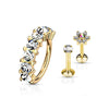 Barbell Set Labret Bendeble Hoop, 3  pieces