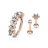 Barbell Set Labret Bendeble Hoop, 3  pieces