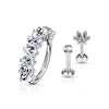 Barbell Set Labret Bendeble Hoop, 3  pieces