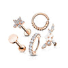 Value Pack Set Labret Barbell Bendeble Hoop Ring, 5  pieces