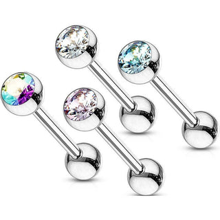Barbell Zirconia Ball, 4  pieces