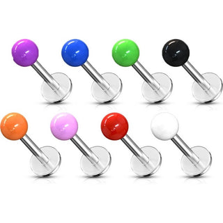 Labret Bille Acrylique, 8 morceaux