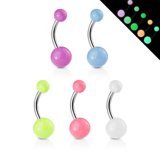Piercing Ombelico Luminescente al buio, 5 pezzi