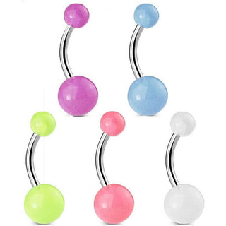 Piercing Ombelico Luminescente al buio, 5 pezzi