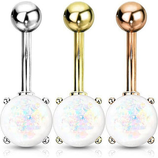 Belly Button Piercing Zirconia Round, 3  pieces
