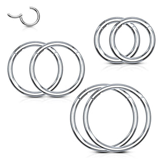 Ring Silber Clicker, 3 Paar