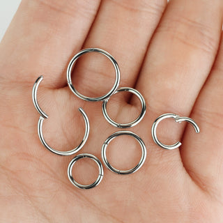 Ring Silber Clicker, 3 Paar