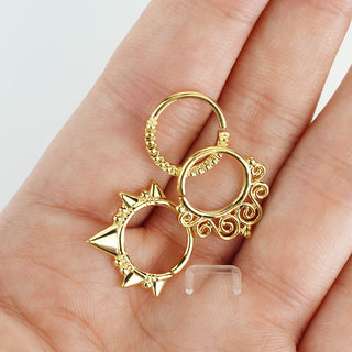 Septum Piercing Set Ring Retainer Bendable, 3  pieces