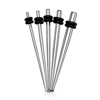 Silver O-Rings Silicone, 5  pieces