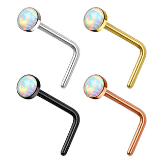 Nose L-Shape Opal, 4  pieces