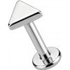 Titane Labret Embout Triangle Géométrique Filetage Interne