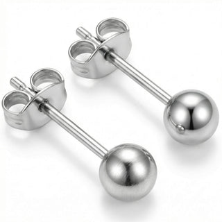 Titanium Earring Three Dimensional Sphere Shape