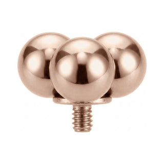 Titanium Top Triple Ball Cluster Internally Threaded
