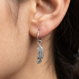 Titanium Attachment Curved Bird Feather