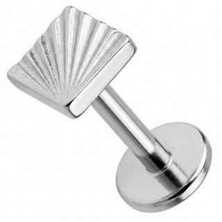 Titan Labret Fächer Design mit Struktur Innengewinde