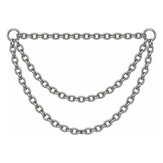 Titanium Attachment Triple Layered Chain