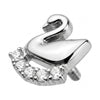 Titanium Top Swan Zirconia Arc Internally Threaded
