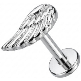 Titan Labret Detaillierter Engelsflügel Aufsatz Innengewinde