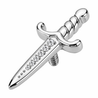 Titanium Top Dagger Blade Shape Internally Threaded