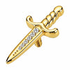 Titanium Top Dagger Blade Shape Internally Threaded