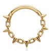 Titanium Ring Spiked Chain Clicker