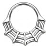 Titanium Ring Spider Web Clicker