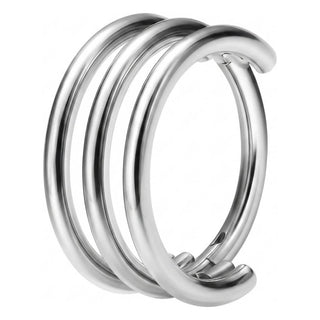 Titanium Ring Triple Band Clicker