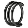 Titanium Ring Triple Band Clicker