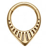 Titanium Ring Tribal Teardrop Clicker